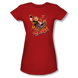 Popeye - Get Air Juniors T-Shirt In Red
