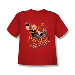 Popeye - Get Air Big Boys T-Shirt In Red