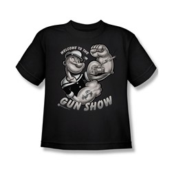 Popeye - Gunshow Big Boys T-Shirt In Black