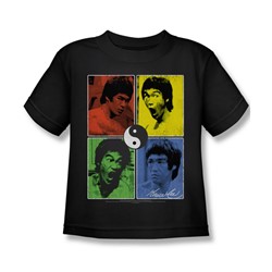 Bruce Lee - Enter Color Block Little Boys T-Shirt In Black