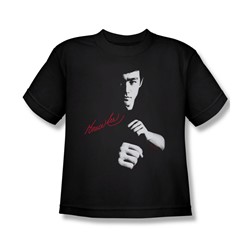 Bruce Lee - The Dragon Awaits Big Boys T-Shirt In Black