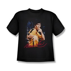 Bruce Lee - Yellow Jumpsuit Big Boys T-Shirt In Black