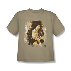 Bruce Lee - Intensity Big Boys T-Shirt In Sand