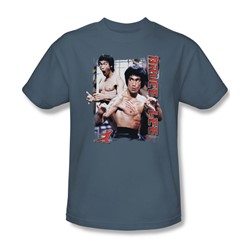 Bruce Lee - Enter Adult T-Shirt In Slate