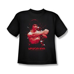 Bruce Lee - The Shattering Fist Big Boys T-Shirt In Black