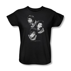 Bruce Lee - Sounds Of The Dragon Womens T-Shirt In Black