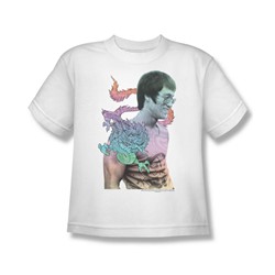 Bruce Lee - A Little Bruce Big Boys T-Shirt In White
