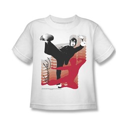 Bruce Lee - Kick It! Little Boys T-Shirt In White