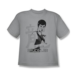 Bruce Lee - Punch Big Boys T-Shirt In Silver