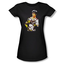 Bruce Lee - Body Of Action Juniors T-Shirt In Black