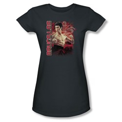 Bruce Lee - Fury Juniors T-Shirt In Charcoal