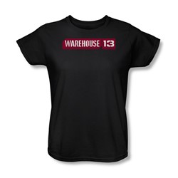 Nbc - Warehouse 13 Logo Womens T-Shirt In Black