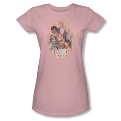 Nbc - Punky Brewster Distressed Juniors T-Shirt In Pink