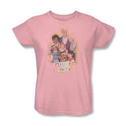 Nbc - Punky Brewster Distressed Womens T-Shirt In Pink