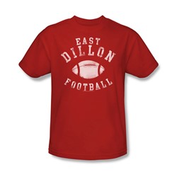 Nbc - East Dillon Football Adult T-Shirt In Red
