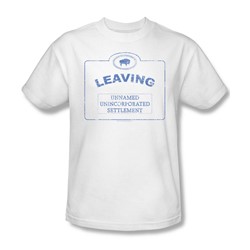 Nbc - Now Leaving Univille Adult T-Shirt In White