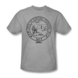 Nbc - Pawnee Seal Adult T-Shirt In Heather
