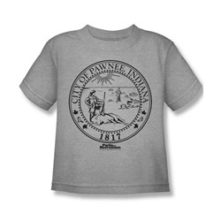 Nbc - Pawnee Seal Little Boys T-Shirt In Heather
