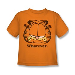 Garfield - Whatever Little Boys T-Shirt In Orange