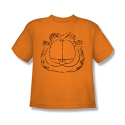 Garfield - Smirking Distressed Big Boys T-Shirt In Heather