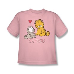 Garfield - Too Cute Big Boys T-Shirt In Pink