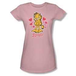 Garfield - Lovable Juniors T-Shirt In Pink