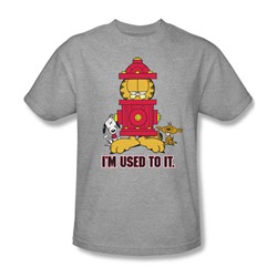 Garfield - I'M Used To It Adult T-Shirt In Heather