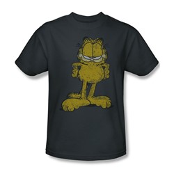 Garfield - Big Ol' Cat Adult T-Shirt In Charcoal