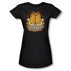 Garfield - Nice Grill Juniors T-Shirt In Black