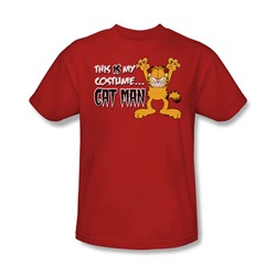 Garfield - Cat Man Adult T-Shirt In Red