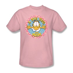 Garfield - A Big Hug For Mom Adult T-Shirt In Pink