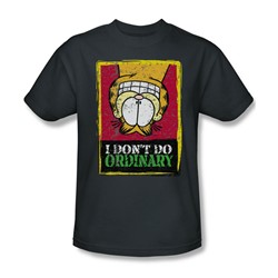 Garfield - I Don't Do Ordinary Adult T-Shirt In Charcoal