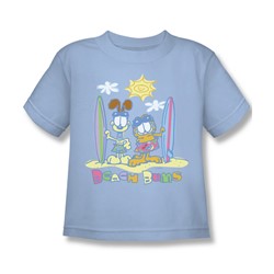 Garfield - Beach Bums Little Boys T-Shirt In Light Blue