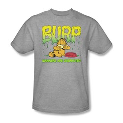 Garfield - Manners Adult T-Shirt In Heather
