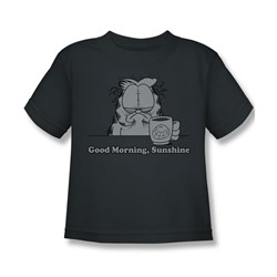 Garfield - Good Morning, Sunshine Little Boys T-Shirt In Charcoal