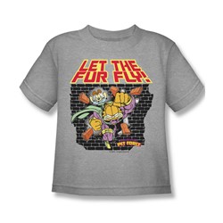 Garfield - Let The Fur Fly Little Boys T-Shirt In Heather