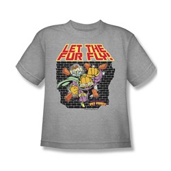 Garfield - Let The Fur Fly Big Boys T-Shirt In Heather
