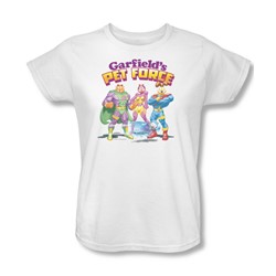Garfield - Heroes Await Womens T-Shirt In White