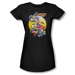 Garfield - Tongue Of Doom Juniors T-Shirt In Black