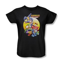 Garfield - Tongue Of Doom Womens T-Shirt In Black