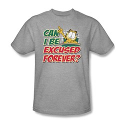 Garfield - Excused Forever Adult T-Shirt In Heather