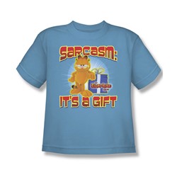 Garfield - Sarcasm Big Boys T-Shirt In Carolina Blue
