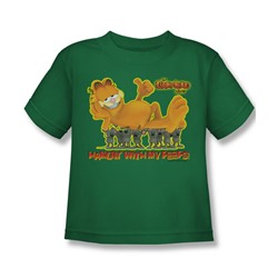 Garfield - My Peeps Little Boys T-Shirt In Kelly Green