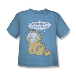 Garfield - Smiling Cat Little Boys T-Shirt In Carolina Blue