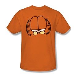 Garfield - Big Head Adult T-Shirt In Orange