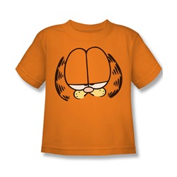 Garfield - Big Head Little Boys T-Shirt In Orange
