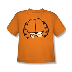 Garfield - Big Head Big Boys T-Shirt In Orange