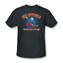 Garfield - Super Adult T-Shirt In Charcoal