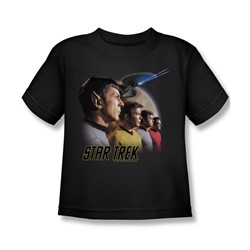 Star Trek - St / Forward To Adventure Little Boys T-Shirt In Black