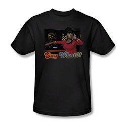 Star Trek - St / Say What? Adult T-Shirt In Black